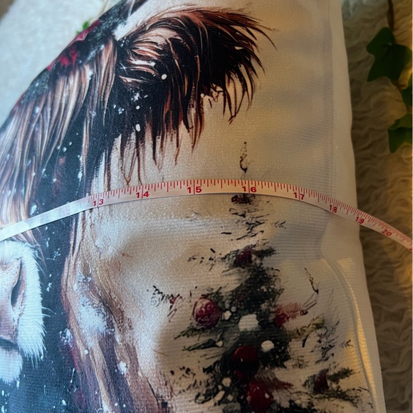 🆕 1 Christmas Highland cow holiday pillow - Picture 8 of 13